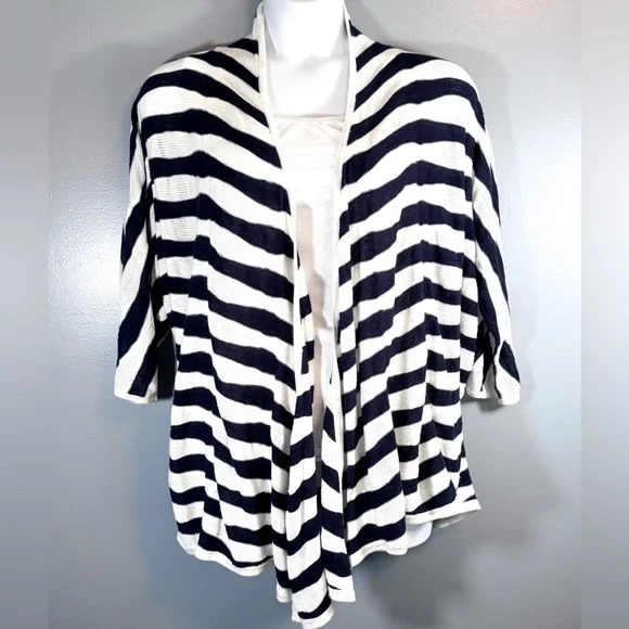 Lane Bryant Striped Open Front Cardigan – Size 26/28 - Picture 2 of 5